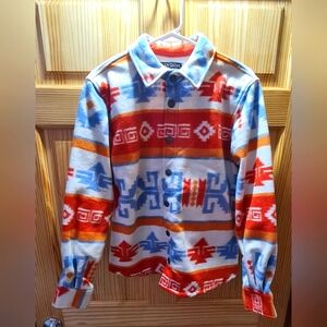 Body Gove Colorful Patterned Button-Up Shirt